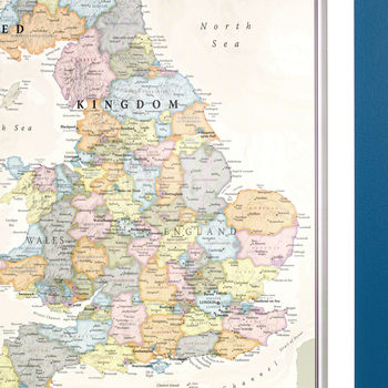 UK Classic Map Print, 3 of 4