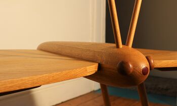 Bespoke Butterfly Coffee Table Handcrafted Solid Oak, 4 of 4