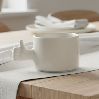 Thumb Up Gesture Handmade Porcelain Cup, 2 of 5