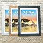 Zambia Safari, Africa Print, thumbnail 2 of 5