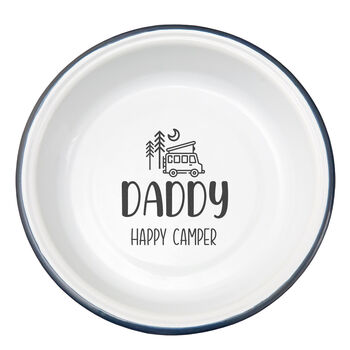 Personalised Happy Camper Enamel Camping Bowl, 7 of 8