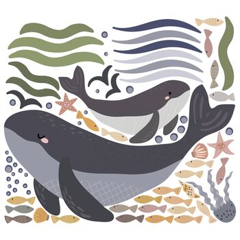 Ocean Life Sea Theme Wall Stickers, 2 of 4