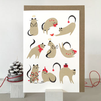 Cat Christmas Card Pack, 5 of 6