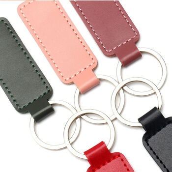 Engraved Leather Keychain Birthday Gift For Him Her, 7 of 8