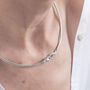 Ouroboros Snake Silver Choker Necklace, thumbnail 4 of 7
