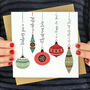 Personalised Vintage Bauble Cards, thumbnail 2 of 2