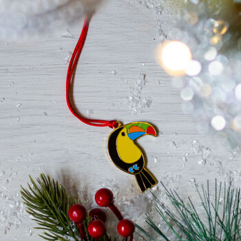 Toucan Christmas Tree Decoration, 4 of 5
