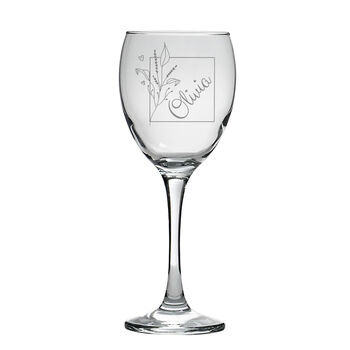 Personalised Floral Design Wine Glass, 10 of 10