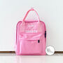 Pink Twin Handle Mini Square Backpack Bag, thumbnail 1 of 2