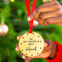 Personalised First Christmas As Godparents Decoration, thumbnail 2 of 7