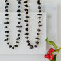 925 Silver Black Obsidian Crystal Chip Necklace, thumbnail 4 of 5