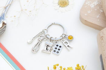 Chef Baking Personalised Keyring Cooking Gift, 3 of 8