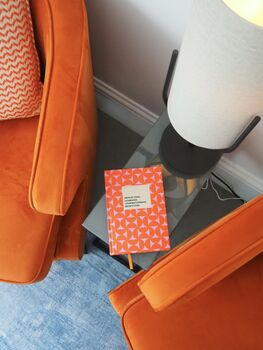 A5 Hardback Notebook In Abstract Orange And Pink, 10 of 10