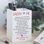 Personalised Daddy And Me Poem Pencil Pot, thumbnail 3 of 3