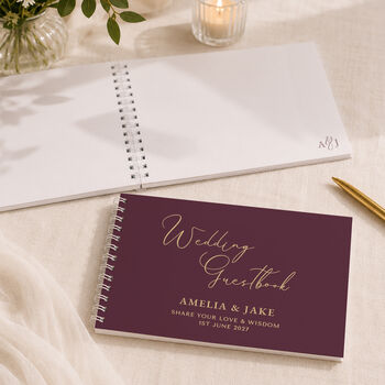 Personalised Wedding Guest Book, 5 of 12