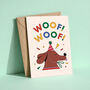 Woof Woof Celebration Greeting Card, thumbnail 1 of 3