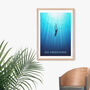 Go Freediving Travel Poster Art Print, thumbnail 4 of 8