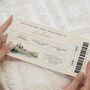 Personalised Scratch To Reveal Holiday Ticket Voucher, thumbnail 1 of 4