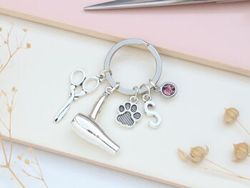 Dog Groomer Personalised Keyring Pet Grooming Gift, 3 of 11