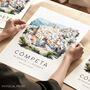 Competa Spain Travel Print Of The Costa Del Sol, thumbnail 1 of 7