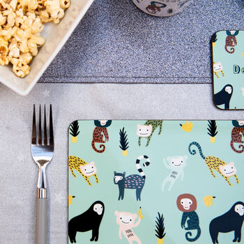 Monkeys Personalised Placemat, 4 of 6