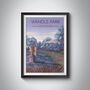 Wandle Park London Travel Poster Art Print, thumbnail 1 of 8