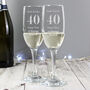 Personalised Anniversary Champagne Flutes, thumbnail 3 of 4