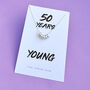 50 Years Young Sterling Silver Necklace, thumbnail 1 of 4