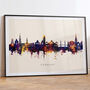 Torquay Skyline Cityscape Art Print, thumbnail 6 of 12