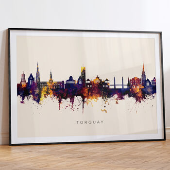 Torquay Skyline Cityscape Art Print, 6 of 12