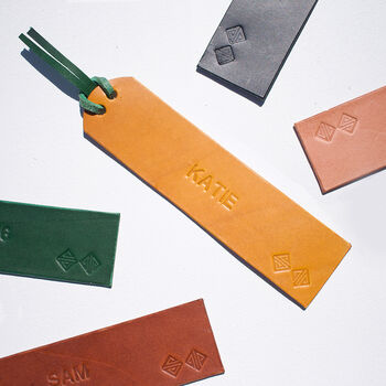 Hand Crafted Italian Leather Bookmark, 5 of 5