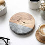 Personalised Marble Coaster Wedding Gift, thumbnail 3 of 6