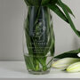 Personalised Birth Flower Glass Bullet Vase, thumbnail 12 of 12