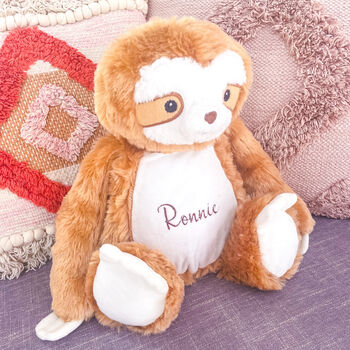 Personalised Sloth Childrens Soft Toy, 3 of 10