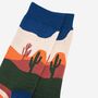 Men's Bamboo Socks Wild West Desert Cactus, thumbnail 5 of 5