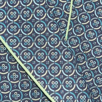 Men's 'Geometric Moorland' Crisp Cotton Pyjama Set, 5 of 5