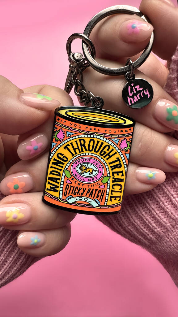 Wading Through Treacle Keychain Bakers Gift, 1 of 10