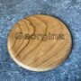 Personalised Solid Cherry Wooden Wireless Charger, thumbnail 7 of 9