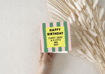 Classy Sassy Birthday Card, 6 of 8
