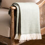 Sage Green Wool Throw, thumbnail 1 of 4