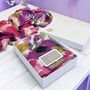 Gift Boxed Spring Floral Scarf And Magnetic Dragonfly Brooch Set, thumbnail 1 of 5