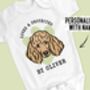 Poodle Face Baby Onesie, thumbnail 2 of 6