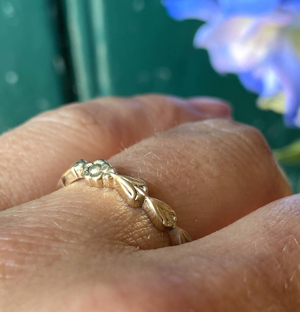 Delicate 'Tudor Rose' Victorian Wedding Ring, 1 of 7