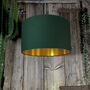 Hunter Lampshade With Copper Or Gold Foil Lining, thumbnail 2 of 7