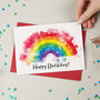 Personalised Rainbow Happy Birthday Card, thumbnail 1 of 5
