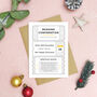 Personalised Christmas Booking Confirmation Card, thumbnail 4 of 9