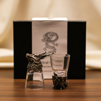 Six Animal Whiskey Shot Glass Gift Set For Men, 9 of 12