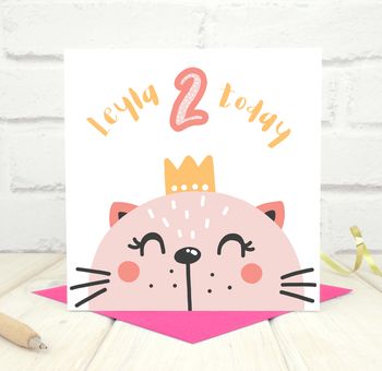 Personalised 'Party Animal' 2nd Birthday Card, 4 of 4