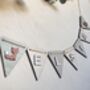Woodland Nursery Bunting Custom Name Garland With Animals, thumbnail 3 of 10