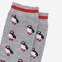 Puffin Bamboo Socks Men's Grey, thumbnail 2 of 4